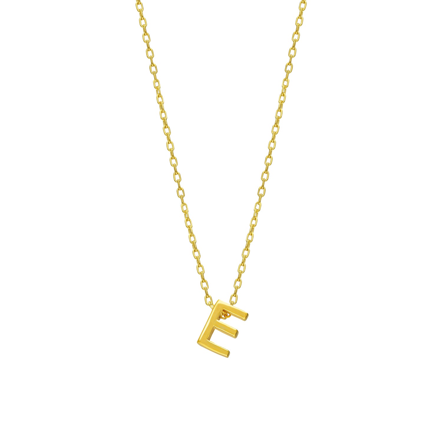 Minimal initiaal / letter ketting - Gepersonaliseerd, Sterling Zilver