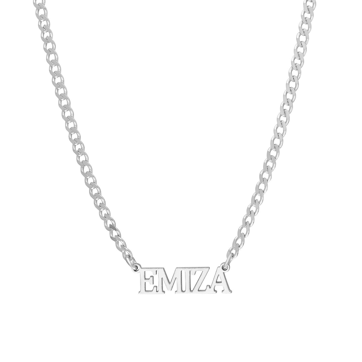 Naamketting drukletters choker - emiza jewellery