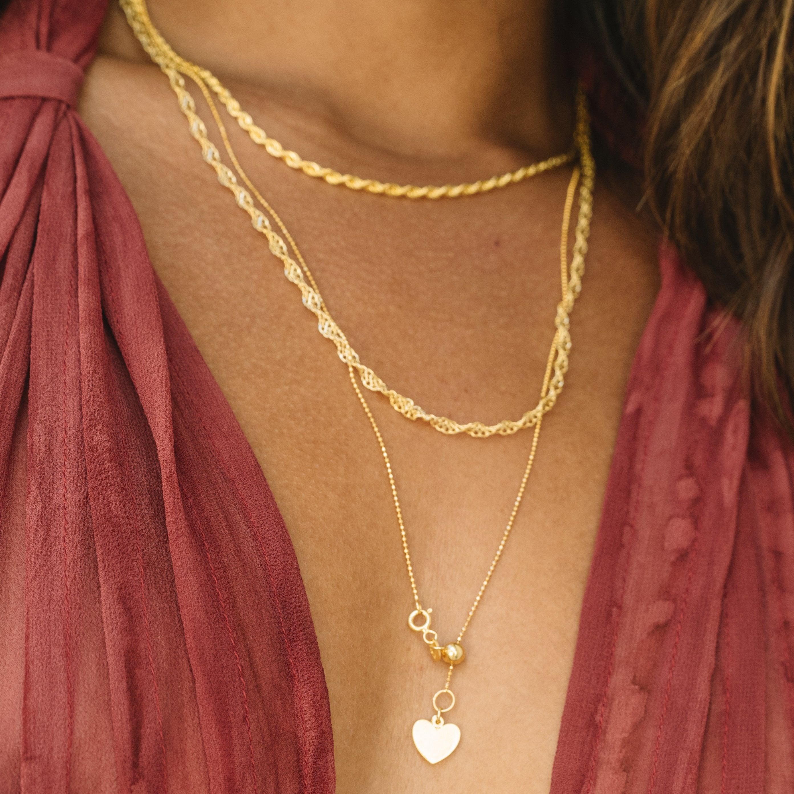 Ketting met hartvormige figuur initiaal / letter – Gepersonaliseerd, Sterling Zilver - aanpasbaar