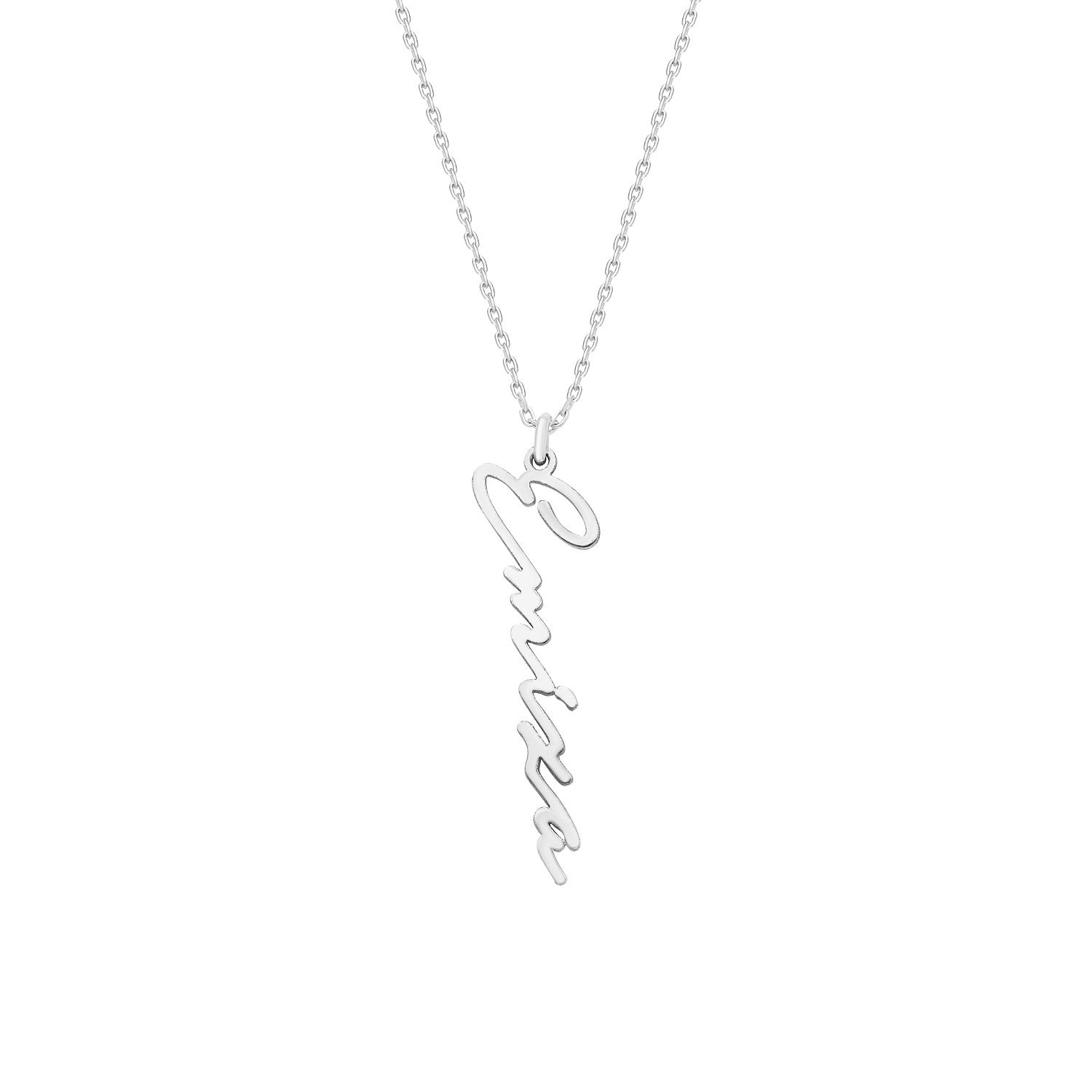 naamketting handschrift voor kinderen - zilver emiza jewellery