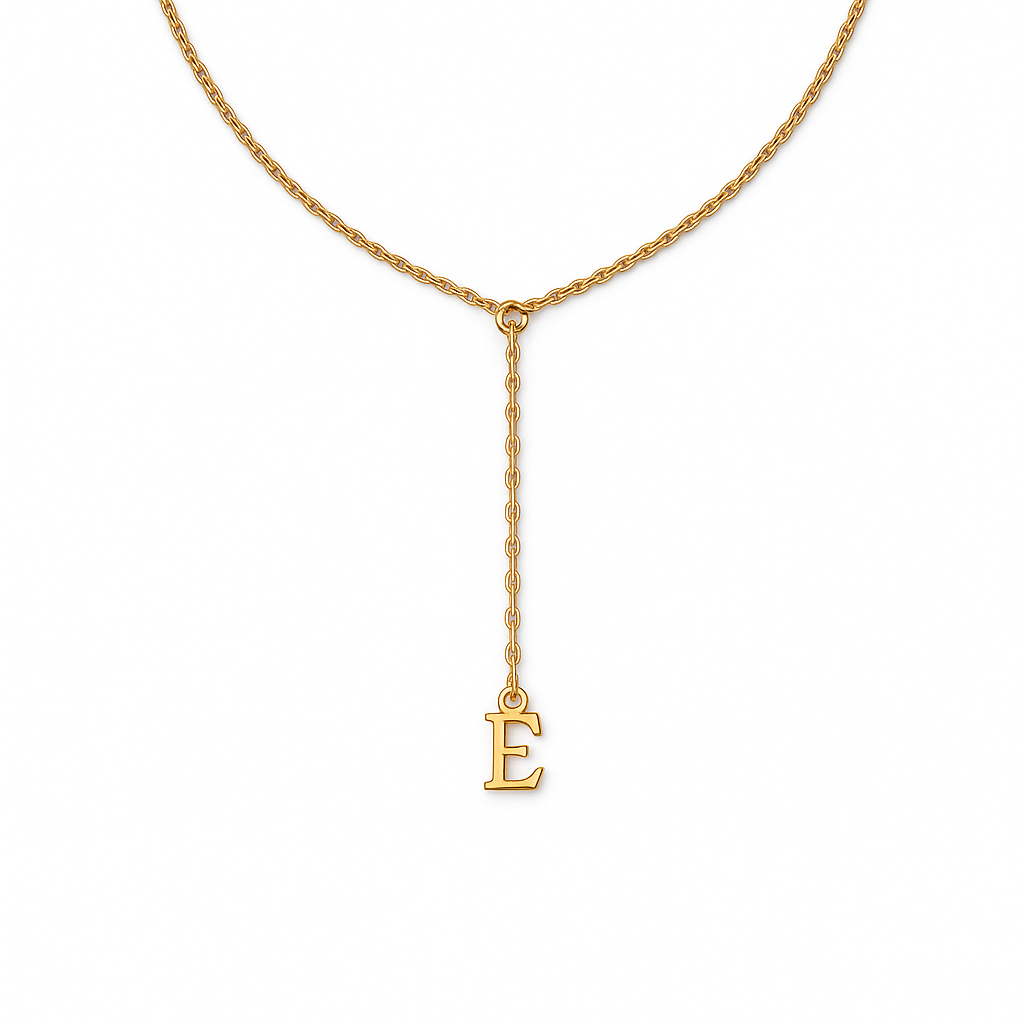 y vorm initiaal ketting / letter ketting