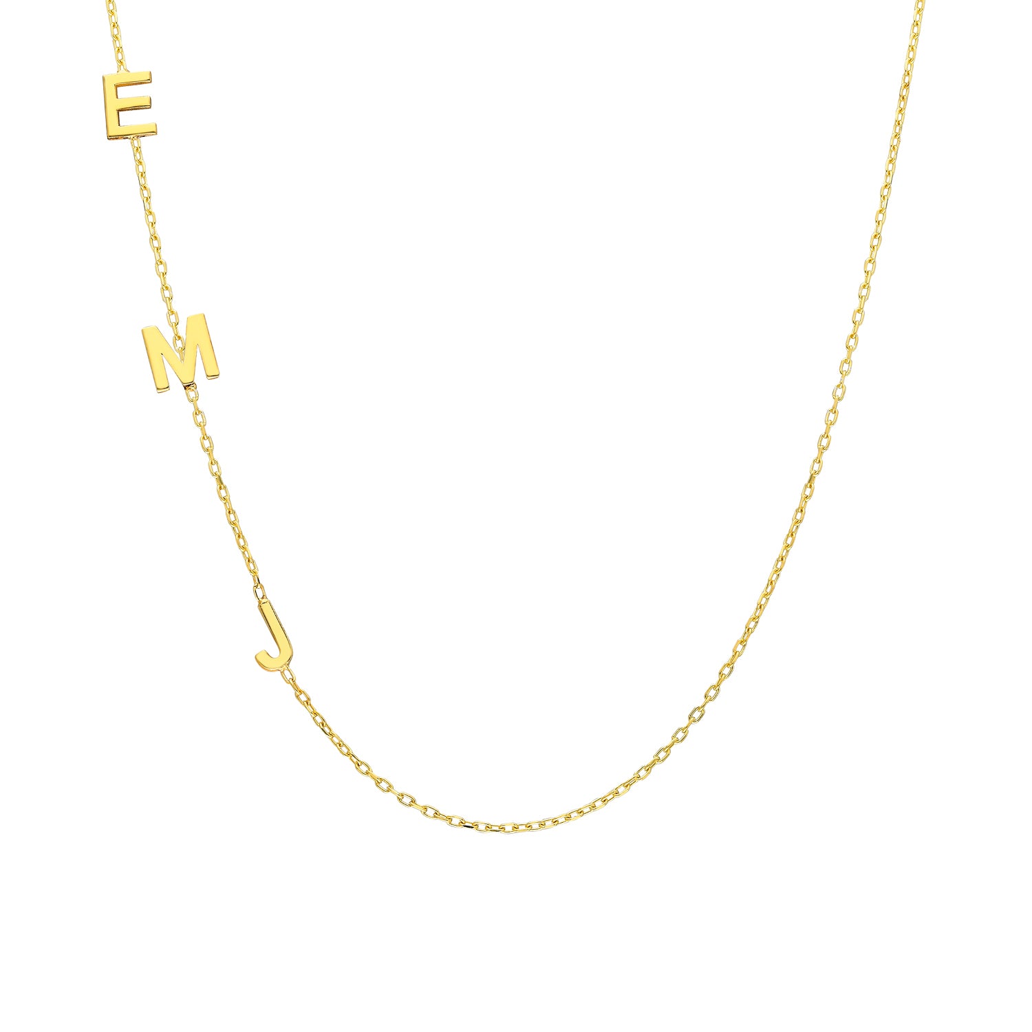 Naamketting 3 initialen - emiza jewellery