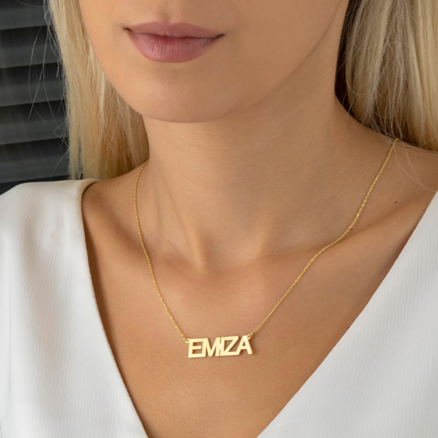 Naamketting drukletters ketting - emiza jewellery