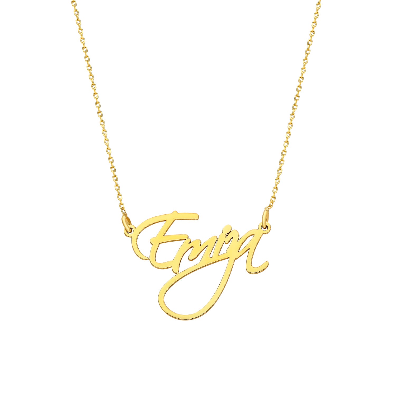 Naamketting handschrift klassiek - emiza jewellery