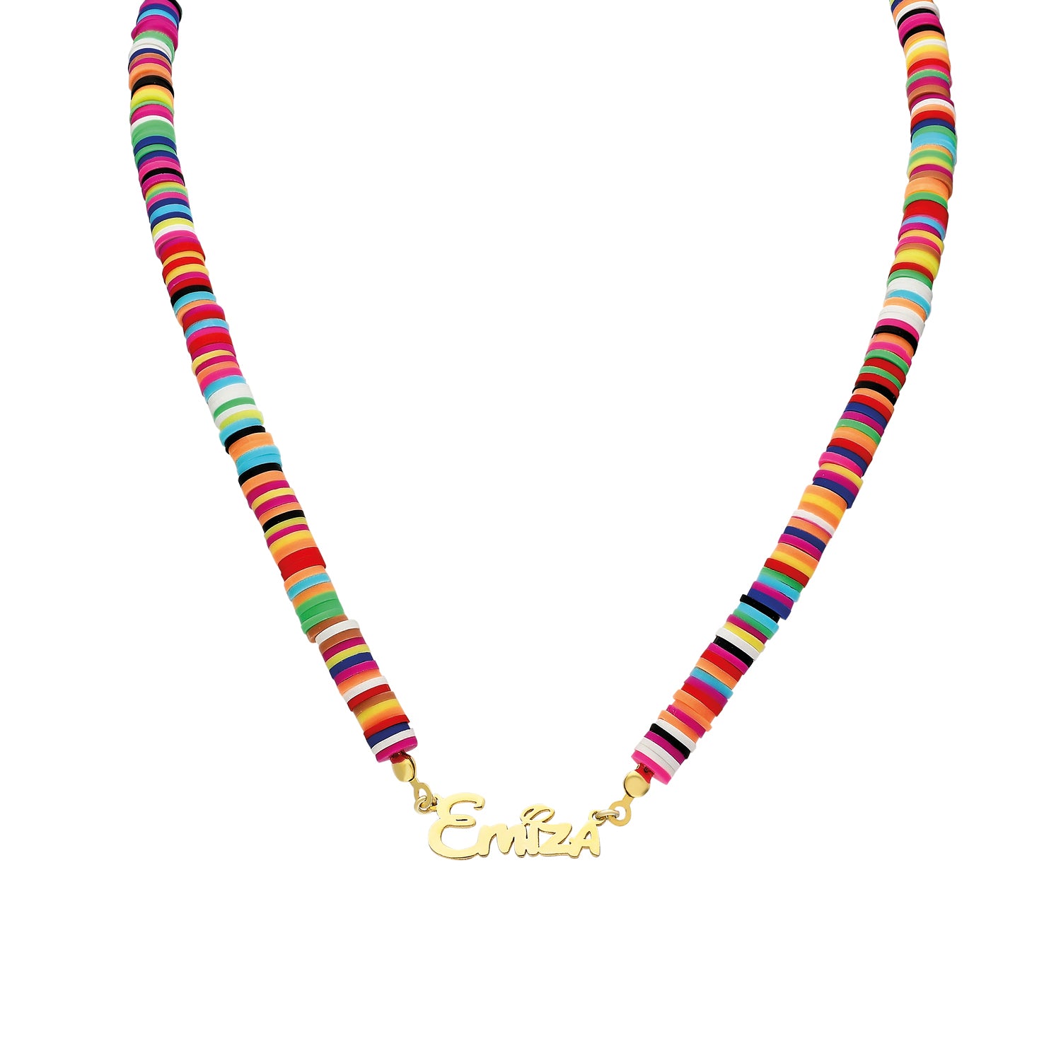 gekleurde naamketting meisjes - emiza jewellery