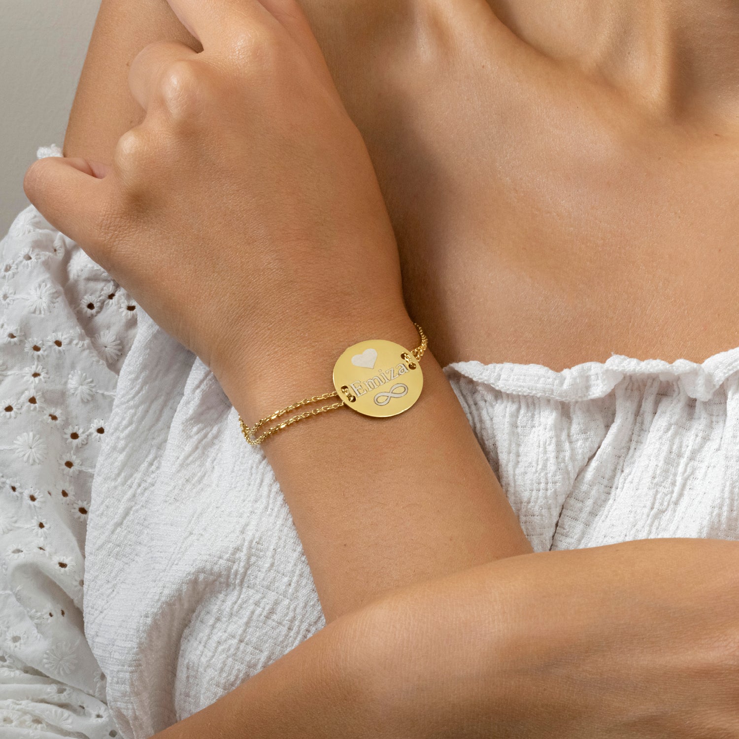 Rond armband graveerwerk - emiza jewellery