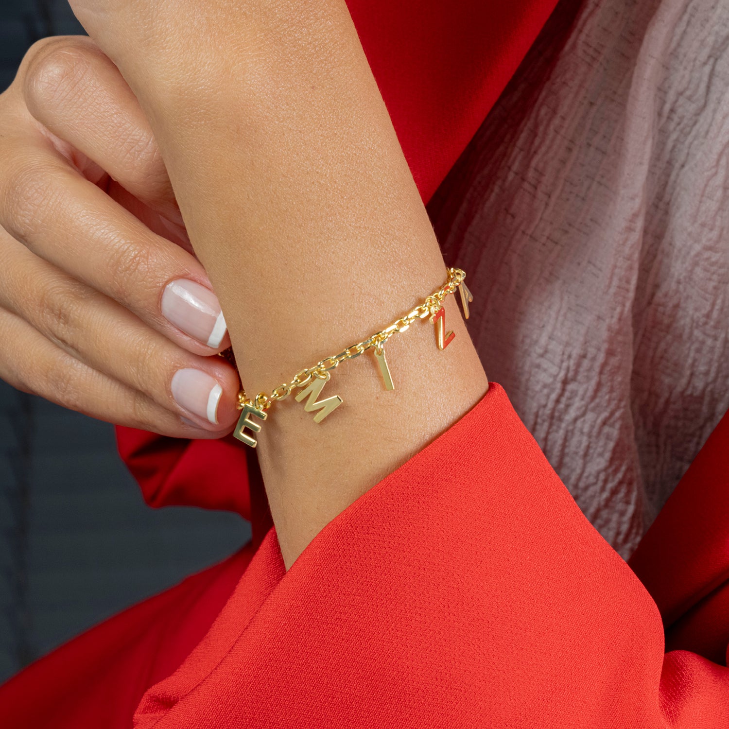 Naam armband zonder steentjes - emiza jewellery