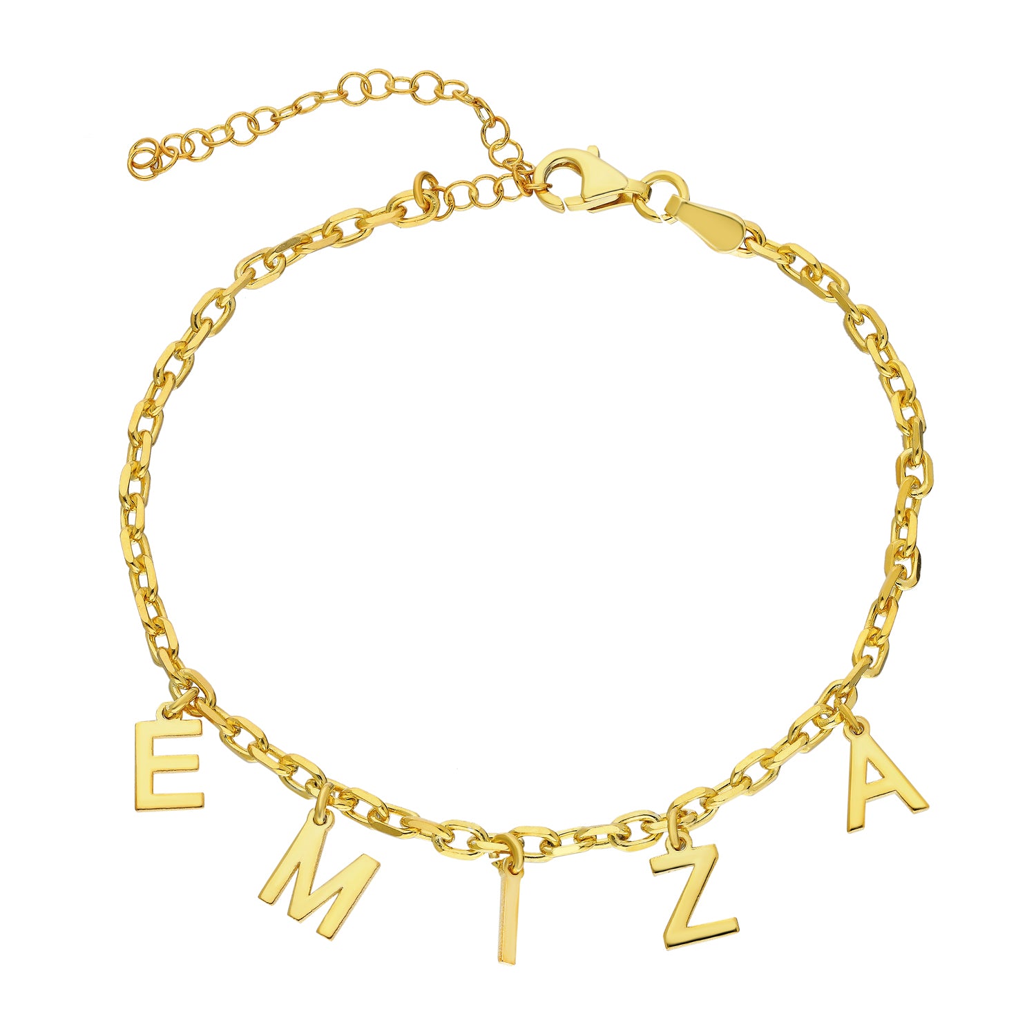 Naam armband zonder steentjes - emiza jewellery