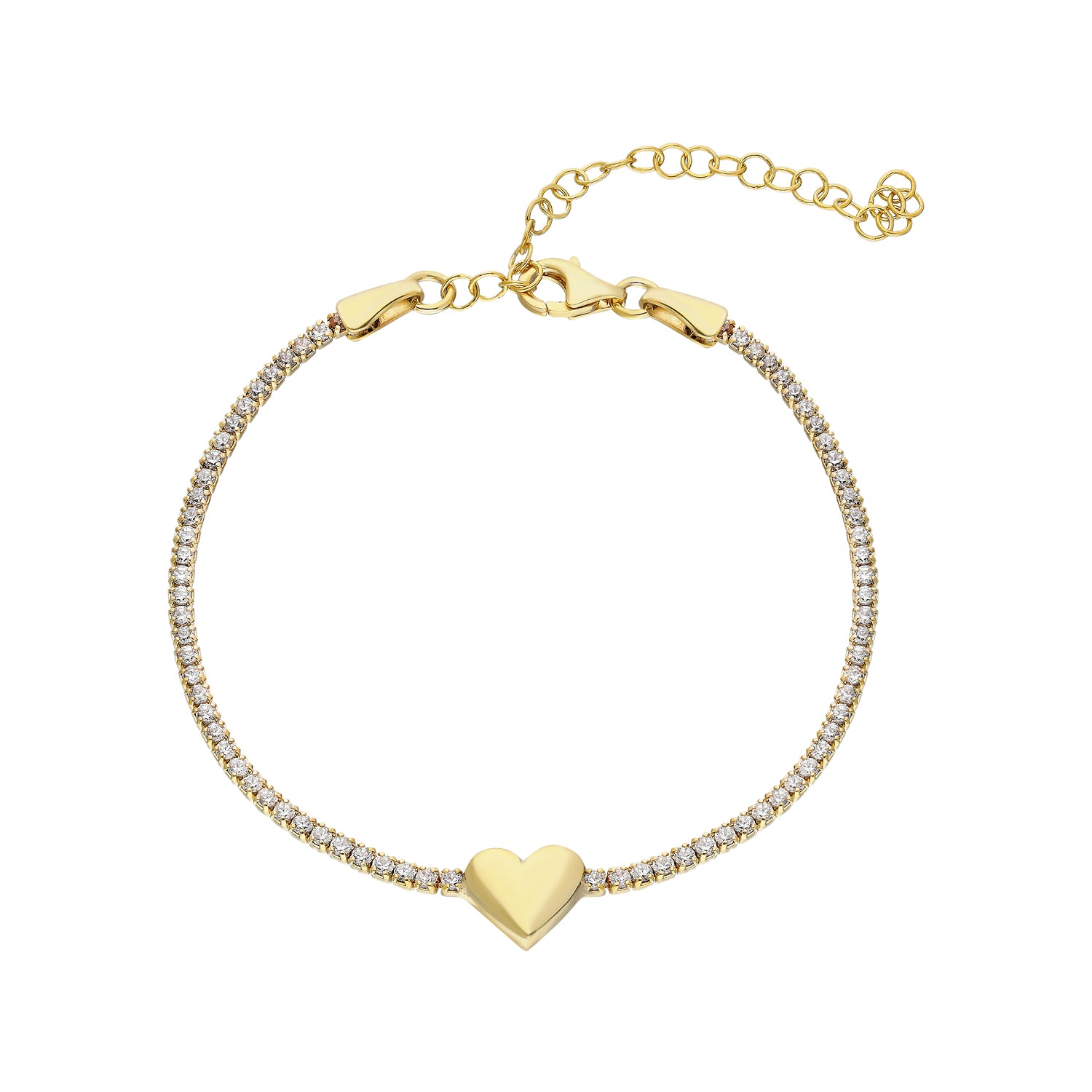 Tennis met hartje - emiza jewellery