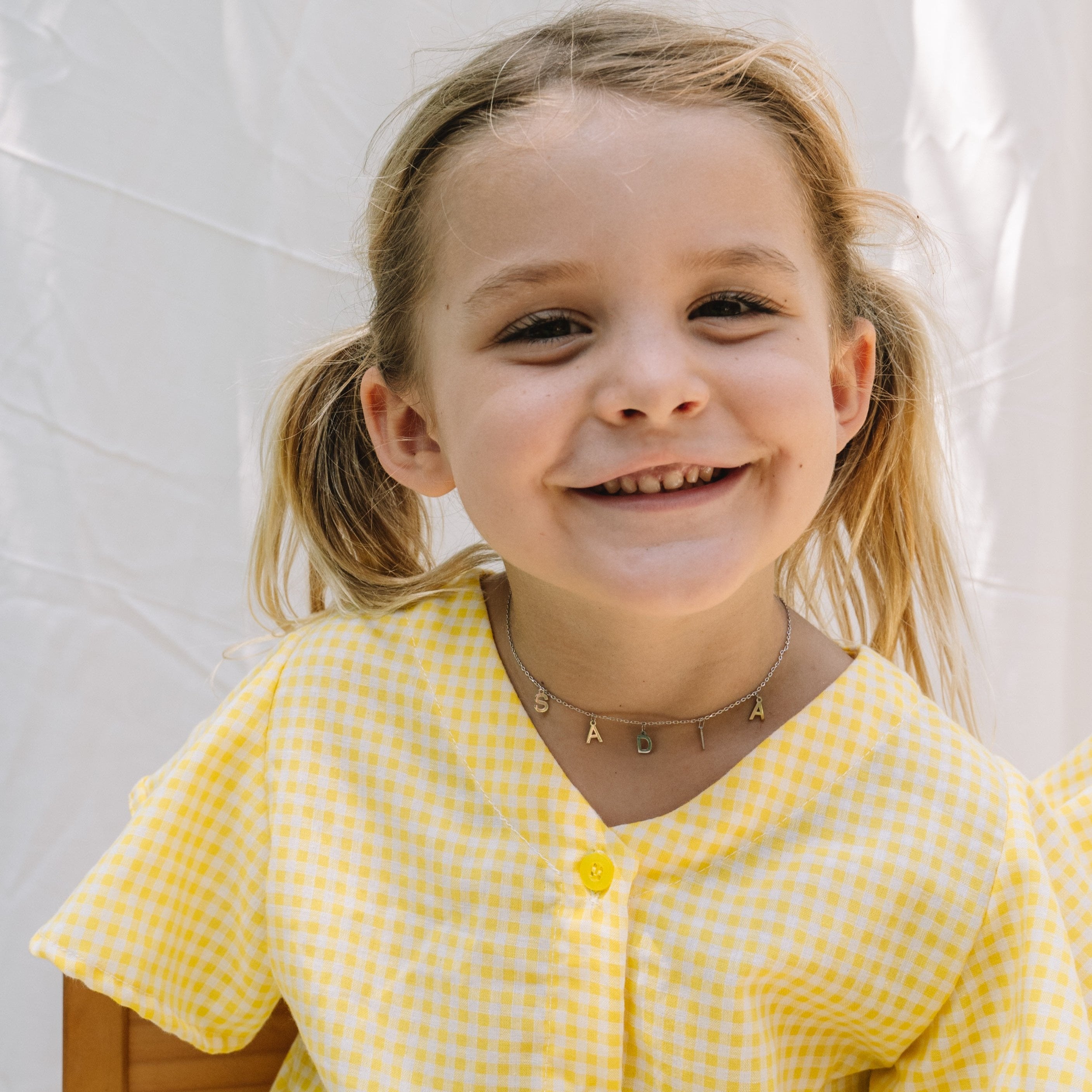 Naamketting voor kinderen letters/initialen - Gepersonaliseerd, Sterling Zilver 