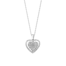 Afbeelding in Gallery-weergave laden, Hartje dubbelzijdig graveerwerk ketting - emiza jewellery
