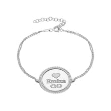 Afbeelding in Gallery-weergave laden, Rond armband met steentjes graveerwerk - emiza jewellery
