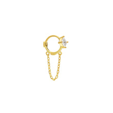 Afbeelding in Gallery-weergave laden, Mini hoop met ketting detail-Emiza Jewellery
