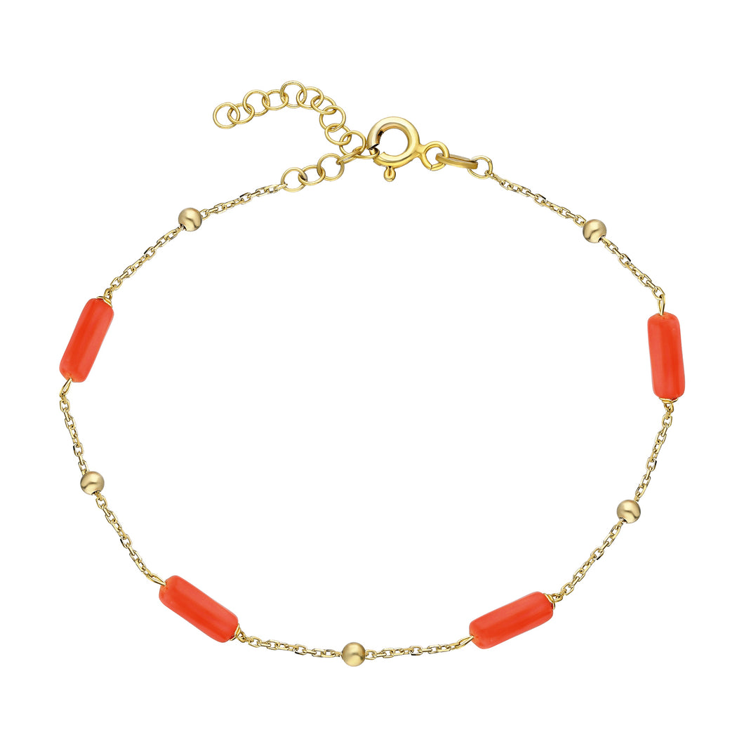 Design armband met oranje details