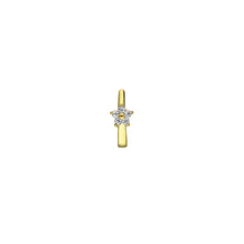 Afbeelding in Gallery-weergave laden, Design hoop met bloemvormig zirkonia stenen-Emiza Jewellery
