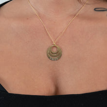 Afbeelding in Gallery-weergave laden, drie rijen graveerwerk ketting-Emiza Jewellery
