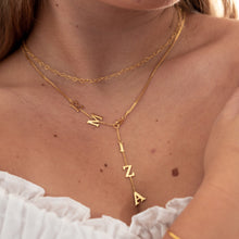 Afbeelding in Gallery-weergave laden, Naamketting Y vorm drukletters ketting - emiza jewellery
