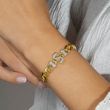 Afbeelding in Gallery-weergave laden, Initiaal armband drukletters steentjes - emiza jewellery
