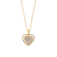 Afbeelding in Gallery-weergave laden, Hartje dubbelzijdig graveerwerk ketting - emiza jewellery
