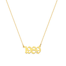 Afbeelding in Gallery-weergave laden, Naamketting jaartal - emiza jewellery
