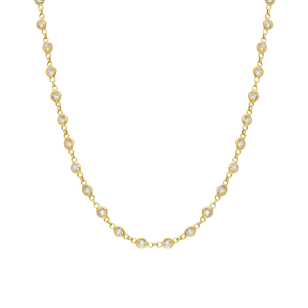 Ketting met steentjes - emzia jewellery